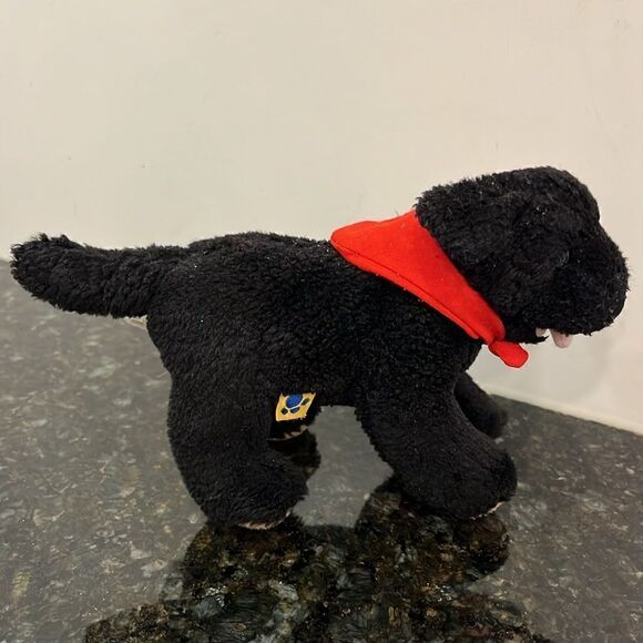 Build A Bear Accessory Mini Black Lab Puppy Dog Red Bandana w/ Magnet 6” P10 - Picture 2 of 6